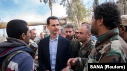 Сириянын президенти Башар Асад Чыгыш Гутада, 18-март 2018-жыл.