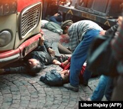 Ахвяры акупацыі на праскай вуліцы, 21 жніўня 1968