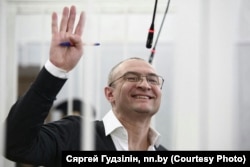 Аляксандар Мураўёў падчас судовага працэсу, 2016 год