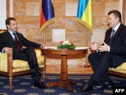 Дмитрий Медведев һәм Виктор Янукович