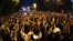 Armenia - Thousands of people continue to demonstrate on Marshal Bagramian Avenue in Yerevan, 27Jun2015.