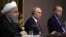 Eýranyň prezidenti Hassan Rohani, Orsýetiň prezidenti Wladimir Putin we Türkiýäniň prezidenti Rejep Taýýip Erdogan
