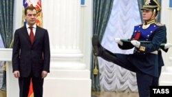 Президент Медведев на встрече с молодыми российскими учеными.