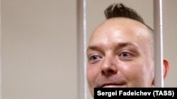 Ivan Safronov at a court hearing in Moscow on September 2.