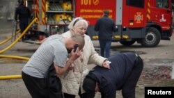 Жители Сум после обстрела 24 марта