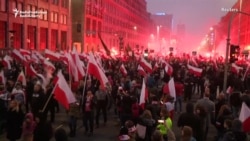 Officials, Nationalists Celebrate Poland's Centenary