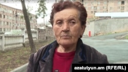 Armenia - Kima Hayrapetian, a resident of Gyumri, speaks to RFE/RL, April 2, 2025.
