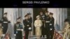 На портрете Сергея Павленко королевская семья изображена в выпускной день военной академии в Сандхерсте, в которой учились внуки королевы принцы Уильям и Гарри