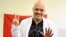 Albanian Prime Minister Edi Rama, poses after casting his ballot in the village of Surrel, near Tirana, on June 25.