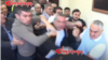Armenia - Tigran Ter-Margarian (right), the Nor Nork district chief, and other men beat up video blogger Artur Chakhoyan, Yerevan, April 30, 2025.