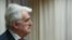 Former Bosnian Serb leader Radovan Karadzic in court in The Hague on April 24,