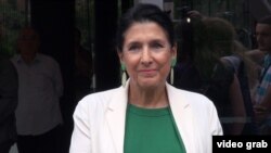 Վրաստանի նախագահի թեկնածու, ԱԳ նախկին նախարար Սալոմե Զուրաբիշվիլի, Թբիլիսի, օգոստոս, 2018թ․