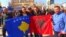 Kosovars Celebrate Independence Day On Streets Of Pristina