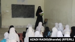 یک مکتب دخترانه در ولایت ارزگان