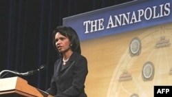 Condoleezza Rice Annapolis cıyınında çığış yasıy, 27.11.2007