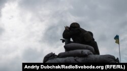 Крайний блокпост украинских военных неподалеку от Авдеевки. Донецкая область, март 2016 года