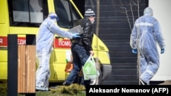 Новый инфицированный доставлен в подмосковную больницу в Коммунарке. 28 апреля 2020 года