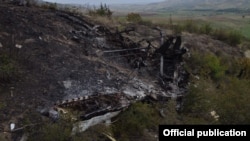 Тоолуу Карабак. Азербайжандын учкучсуз учагы. Сүрөт армян өкмөтүнө таандык. 28-сентябрь, 2020-жыл.