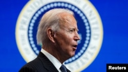 ԱՄՆ նախագահ Ջո Բայդենը ելույթ է ունենում Սպիտակ տանը, Վաշինգտոն, 25-ը հունվարի, 2021թ․