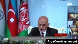 Ашраф Гани Тажикстандагы саммит учурунда. 