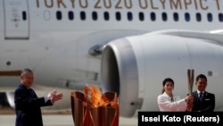 Церемонія зустрічі олімпійського вогню в Японії, 20 березня 2020 року