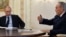 Президент Нурсултан Назарбаев на встрече с Владимиром Путиным в Москве. 5 марта 2014 года.