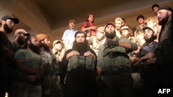 Бойцы ХТШ во время боев в Алеппо, 2016 год.