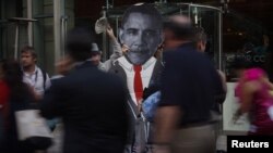 Акцыя пратэсту супраць паўторнага вылучэньня Абамы кандыдатам на прэзыдэнта