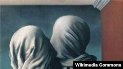 "Сүйүшкөндөр". Рене Магритт. 1928.