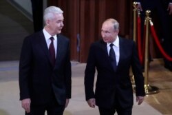 Сергей Собянин и Владимир Путин, 2018 год