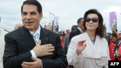 Зин Эл-Абидин Бен Али аялы Лейла менен соңку президенттик шайлоо алдында, 11.11.2009