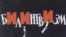 Плякат 90-х гадоў, які, на думку аўтара Ўладзімера Крукоўскага, паказвае сутнасьць так званага «білінгвізму» ў беларускіх умовах