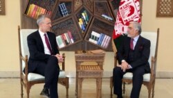 عبدالله عبدالله رئیس اجرائیه افغانستان و ینس ستولتنبرگ منشی عمومی ناتو