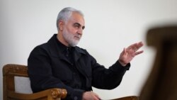 قاسم سلیمانی فرمانده پیشین نیروی قدس سپاه پاسداران ایران که در عراق کشته شد.