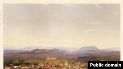 Carlo Bossoli. Aqmescit manzarası