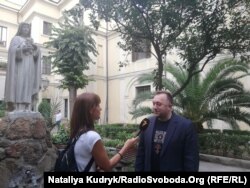 Юстин Бойко під час інтерв’ю для Радіо Свобода