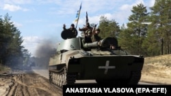 یک تانک نیروهای اوکراین