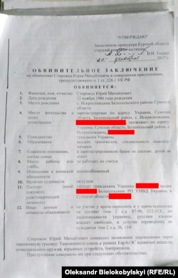 Титульний аркуш обвинувального висновку