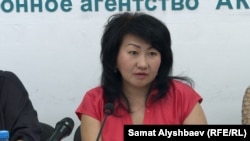 "Эл аралык укуктук демилгелер" фондунун жетекчиси Айна Шорманбаева.