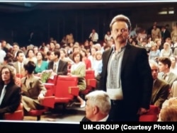 На зйомках сцени у кінотеатрі «Україна»