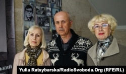 Діти Миколи Береславського (зліва направо – Жанна, Микола, Людмила). Дніпро, 12 квітня 2019 року