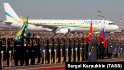 Ҳавопаймои раисҷумҳури Қазоқистон дар фурудгоҳи "Внуково"-и Маскав. Моҳи апрели соли 2019