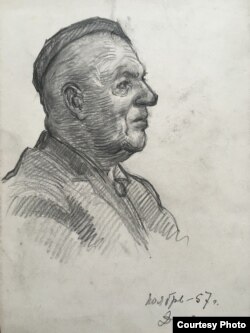 Людмила Кузнецова. Портрет Давида Бурлюка