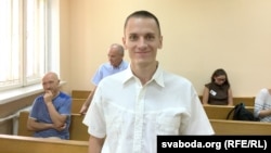 Былы беларускі палітвязень Мікола Дзядок, якога штрафавалі за рэпосты ў Фэйсбуку