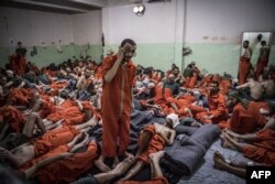 Jedan od zatvora za osumnjičene militante "Islamske države" u Hasaki, Sirija, oktobar 2019.