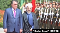 Эмомали Рахмон и Хасан Роухани.