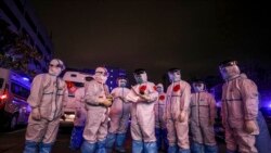 پرسونل صحی چین در شهر ووهان