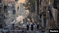 Талкаланган көчөлөрдүн бири, Сирия