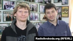 Фотокореспонденти Макс Левін (видання «Лівий берег») і Владислав Содель («Комерсант-Україна»)