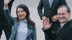 Саида Мирзиёева менен Комил Алламжонов.